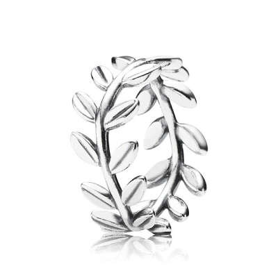 PANDORA || Кольцо из серебра в виде листьев