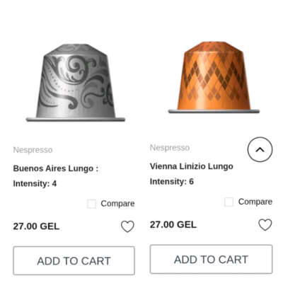 Capsules Nespresso: Vienna, Buenos Aires