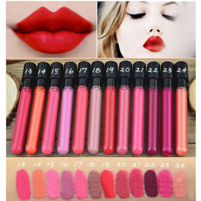 Lip Gloss Lipgloss Lip Paint Lipstick Matte Velvet Waterproof Super Long Lasting