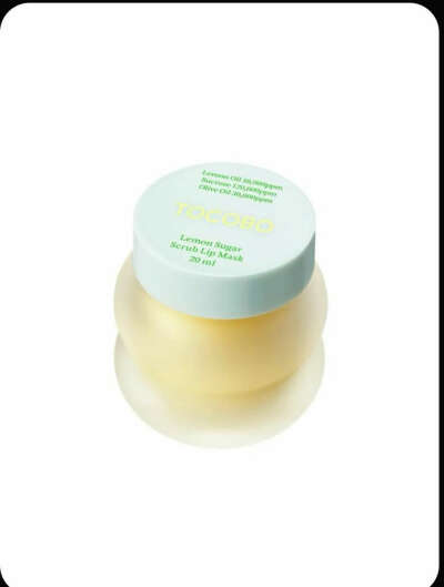 Несмываемая сахарная маска-скраб для губ Tocobo Lemon Sugar Scrub Lip Mask
