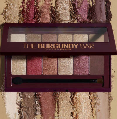Maybelline New York Палетка теней для век The Burgundy Bar