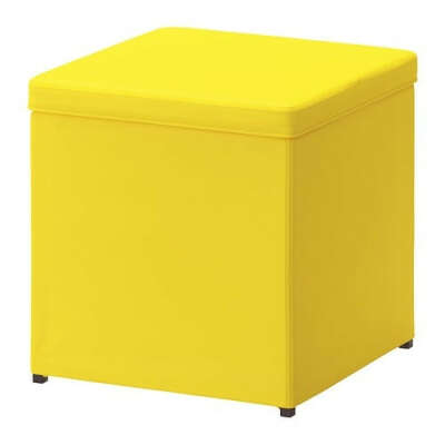БОСНЭС Табурет для ног с ящ д/хрн - Ранста желтый  - IKEA