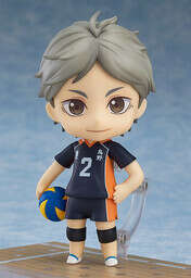 Haikyuu!! Karasuno Koukou VS Shiratorizawa Gakuen Koukou - Sugawara Koushi - Nendoroid #665 (Orange Rouge)