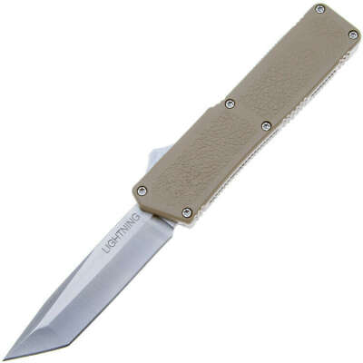 Автоматический нож Lightning OTF Tanto сталь 440, рукоять Tan Aluminum