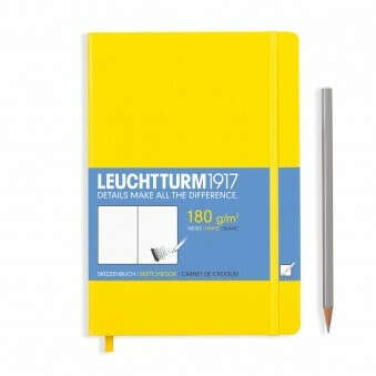 Скетчбук Leuchtturm A5 (для рисунков), желтая