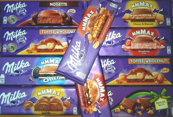 Большие шоколадки Milka