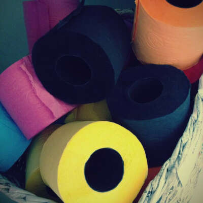 Colored Toilet Paper by Renova