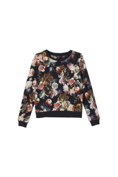 LOLLO SWEAT PAINTED FLOWER