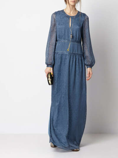Motif silk rayon maxi dress | Intropia Great Britain