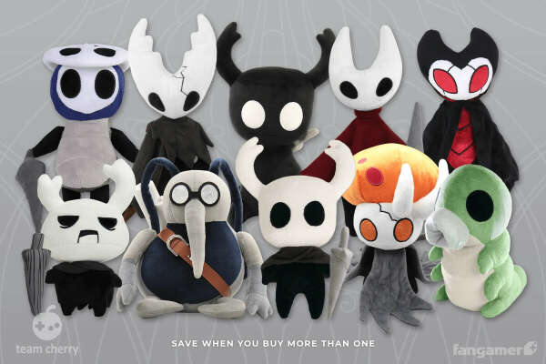 Плюшки-игрушки по Hollow Knight