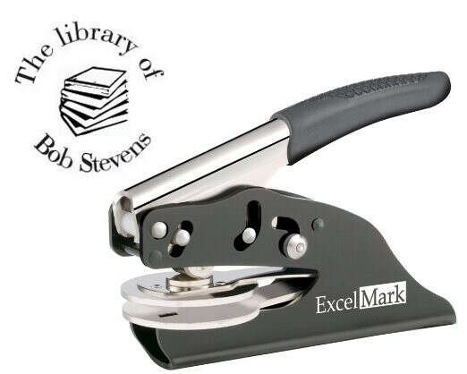 Amazon.com : ExcelMark Hand Held Embosser - The Library Of - Style 39 : Business Stamps : Office Products