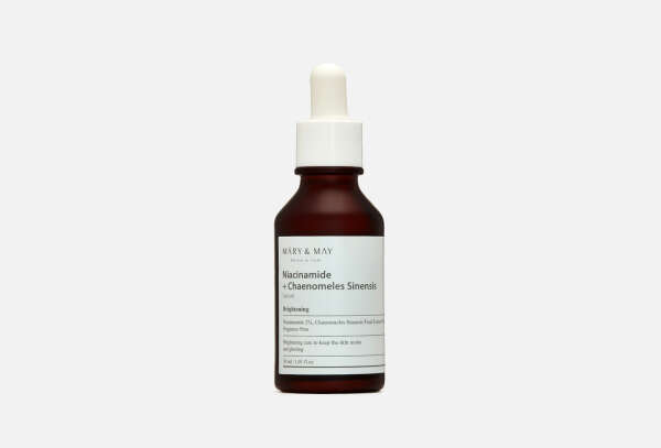 В наличии:Матирующая сыворотка для лица с ниацинамидом Mary&May Niacinamide+Chaenomeles Sinensis Serum