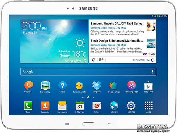 Планшет Samsung Galaxy Tab 3 10.1 16GB 3G (GT-P5200ZWASEK) White