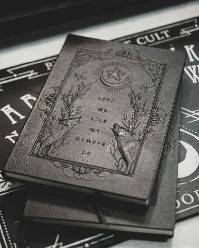 блокнот для записей "love me like my demons do".