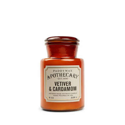 VETIVER & CARDAMOM Большая свеча в аптекарской баночке, PaddyWax