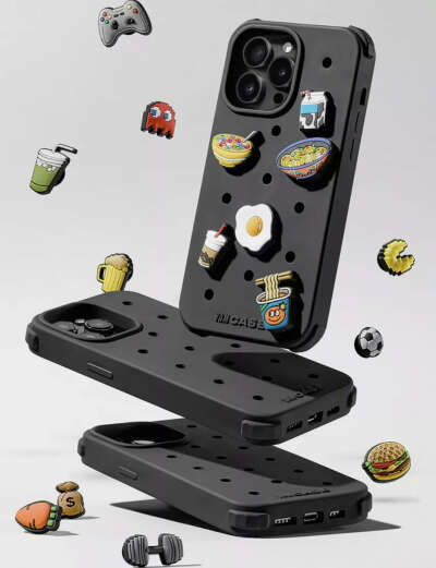 Чехол на телефон с  jibbitz crocs