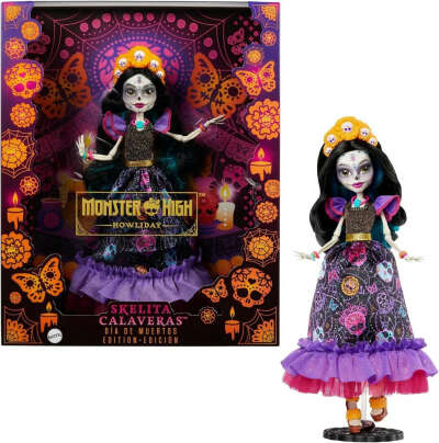 MONSTER HIGH HOWLIDAY Día De Muertos Skelita Calaveras Doll