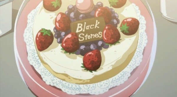 тортик в стиле наны (black stones)