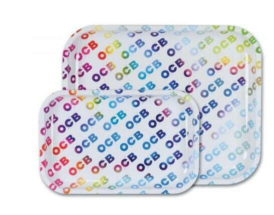 OCB Metal Rolling Tray, Rainbow - 3 sizes!!
