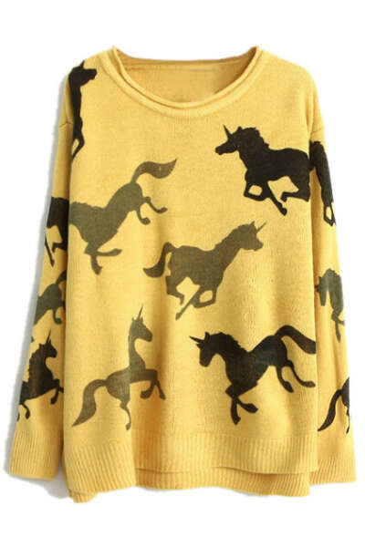 Unicorn Yellow Jumper