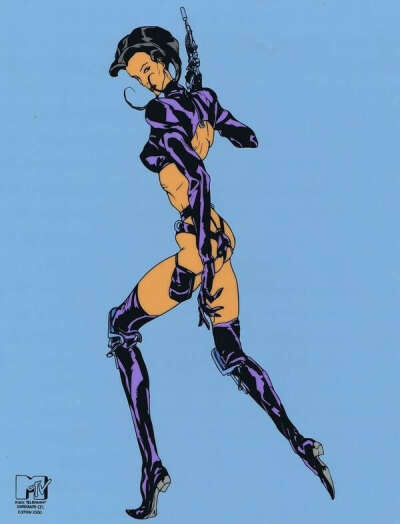 AEON FLUX Limited Edition Silkscreen Animation Art Cel Cell MTV Seal COA Sericel