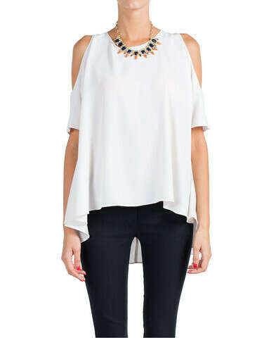 COLD SHOULDER TUNIC TOP