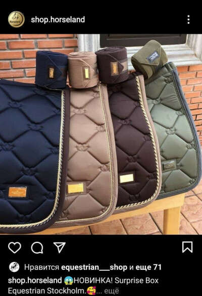 Вальтрап Equestrian Stogolm (золотой, розовый, голубой, синий)