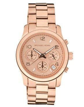 Michael Kors Rose Gold Plated Chronograph Watch