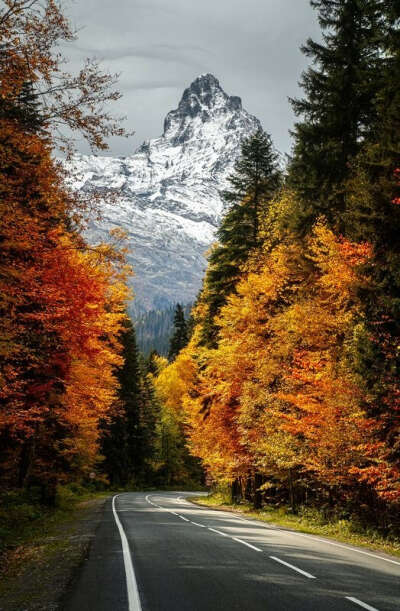 Домбай, осень