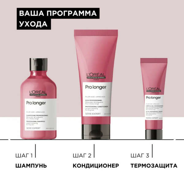 Линейка ухода для волос от Лореаль «Pro longer»