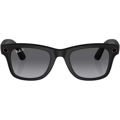 Ray-Ban Meta Wayfarer Matte Black Frame Graphite Lenses