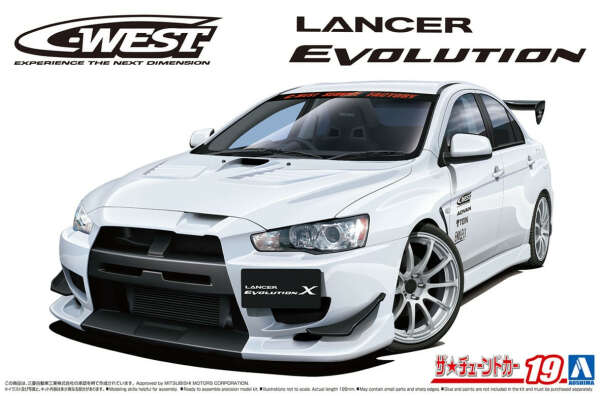 Спортивные авто Aoshima C-West CZ4A Lancer Evolution X `07 1/24