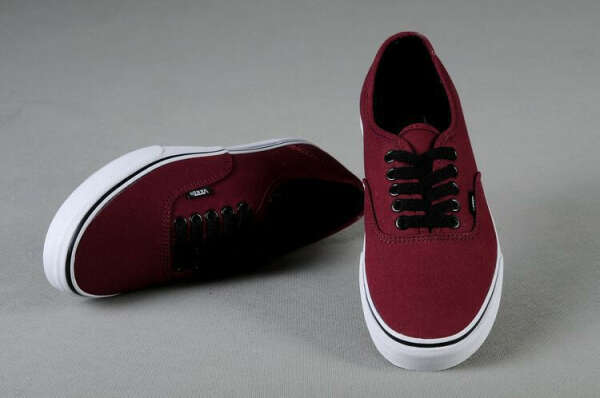 Vans бордовые