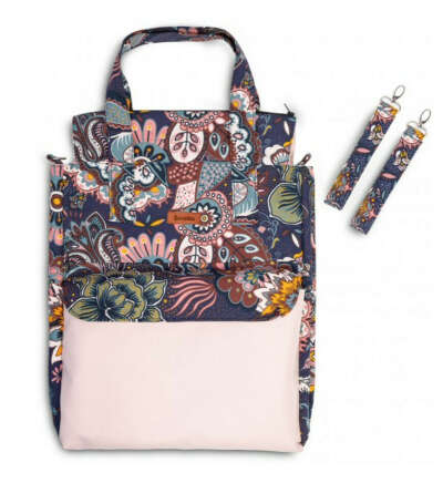 Сумка для мам Sensillo Mama Bag Boho Brudny Roz з кріпленням до коляски