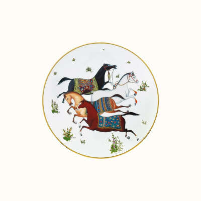 Assiette à dessert Cheval d'Orient