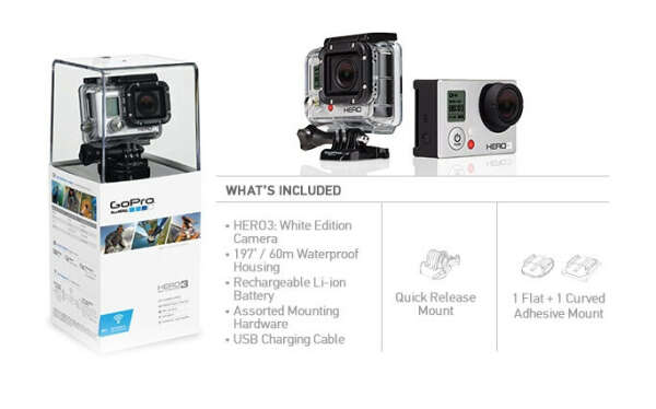 Go Pro Hero 3 White Edition