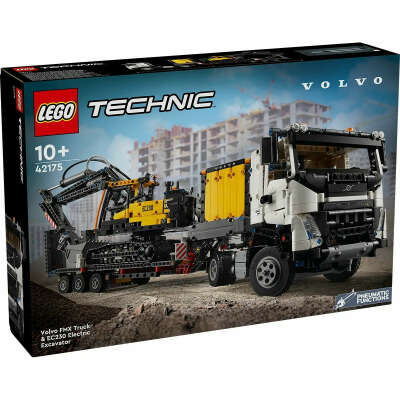 Конструктор LEGO Technic 42175 "Грузовик Volvo FMX и электрический экскаватор EC230"
