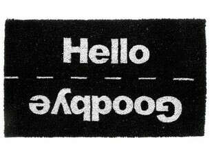 Дверной коврик "Hello-Googbye"
