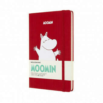 Записная книжка Moleskine MOOMIN, (в линейку), Large (13x21 см), красная