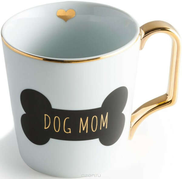Кружка Rosanna "Dog Mom", 470 мл