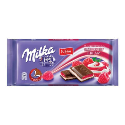 Милка с малиной