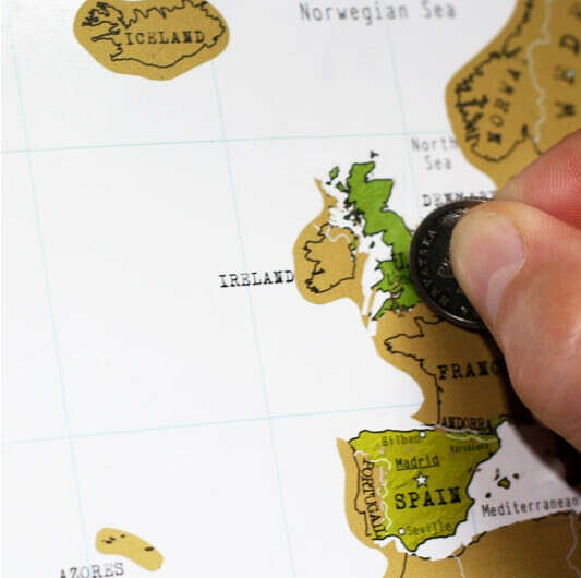 Scratch Travel Map of the World