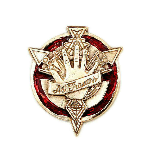Пин As Travers Bronze with red enimal