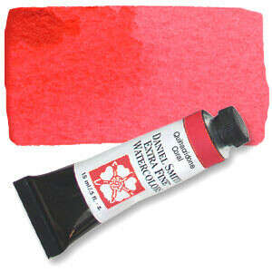Quinacridone Coral (PR209) 15ml Tube, DANIEL SMITH Extra Fine Watercolor