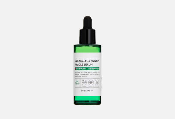 В наличии: Сыворотка с AHA/BHA/PHA кислотами для проблемной кожи SOME BY MI AHA-BHA-PHA 30 Days Miracle Serum