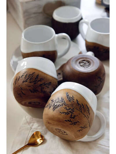 Кружка керамическая "Мятлик" от Forest Ceramics