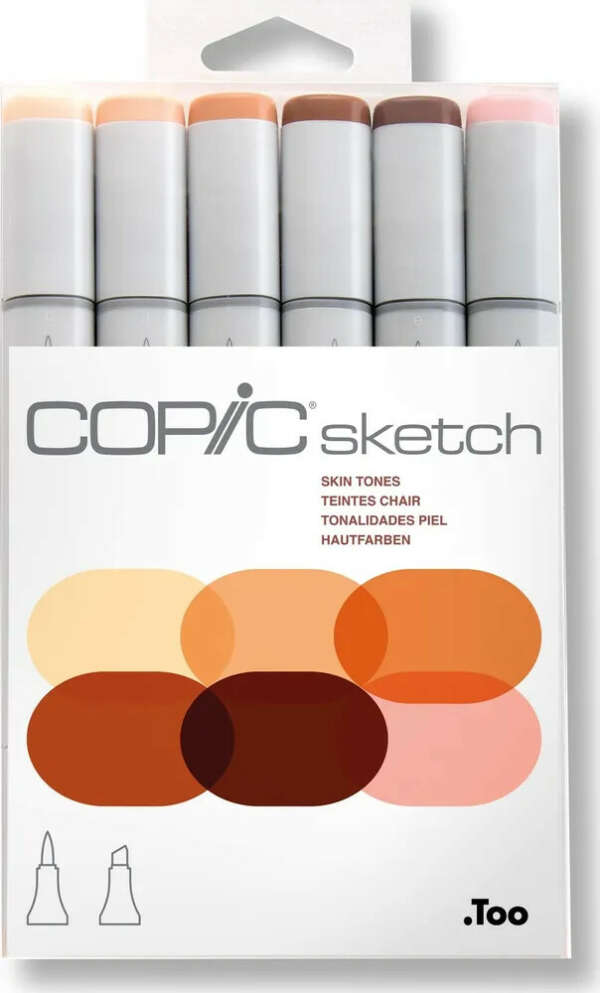 Copics (в цвет кожи)