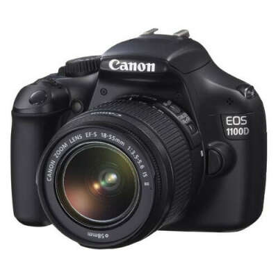 Зеркальный фотоаппарат CANON EOS 1100D kit 18-55 IS Black
