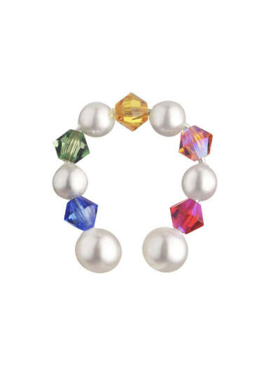 Кафф с жемчугом Rainbow Cuff - купить в интернет-магазине Poison Drop с доставкой по Москве и миру