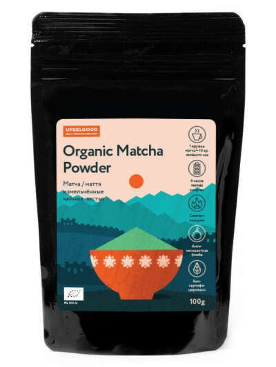 Чай матча Organic, Ufeelgood, 100 г.